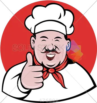  Stock Illustration Of Old Fashioned Chef Cartoon Logo Png Thumbs Up Logo