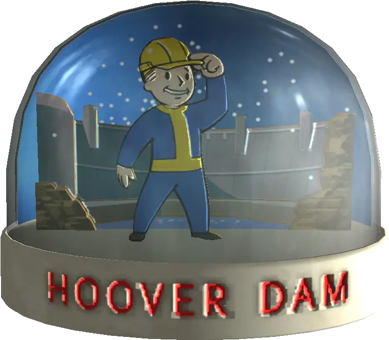  Snow Globe Hoover Dam Fallout Wiki Fandom Fallout New Vegas Snow Globes Hoover Dam Png Dam Icon