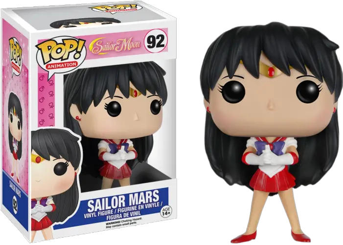  Sailor Moon Sailor Mars Pop Vinyl Figure Sailor Moon Funko Pop Mars Png Sailor Mars Transparent