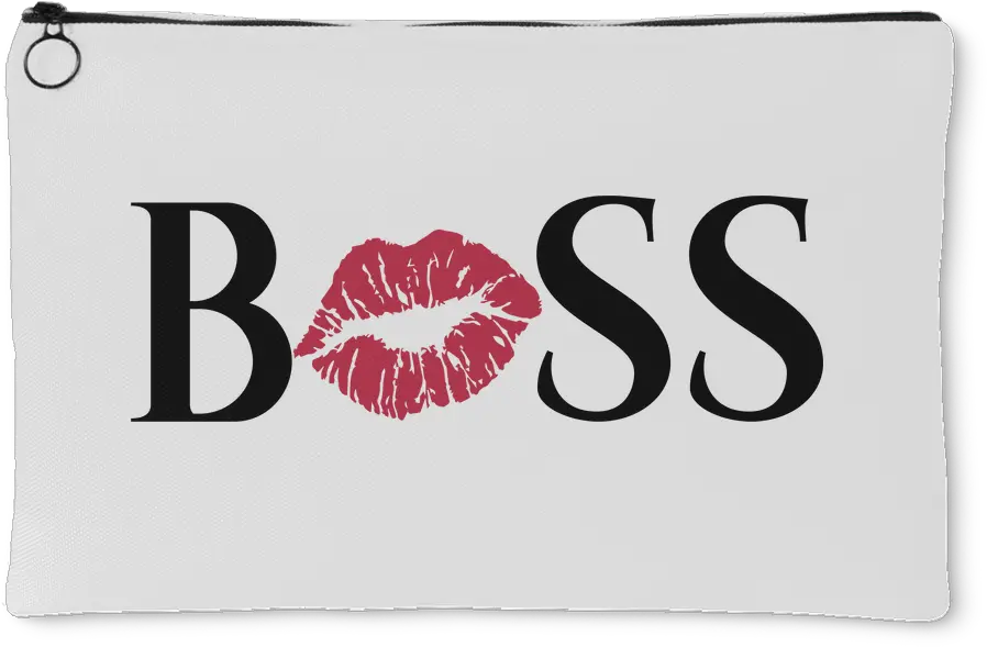  Boss Kiss Lips Travel Makeup Accessory Cosmetic Tote Or Money Bag Size Small Or Large Chiquis Confidential Png Money Bag Logo