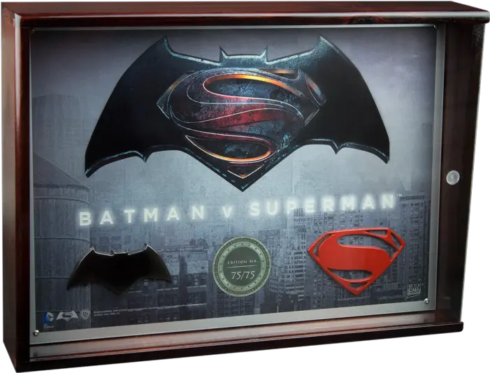  Batman V Superman Dawn Of Justice Limited Edition Metal Collectors Plaque Batman Vs Superman Png Batman V Superman Logo Png