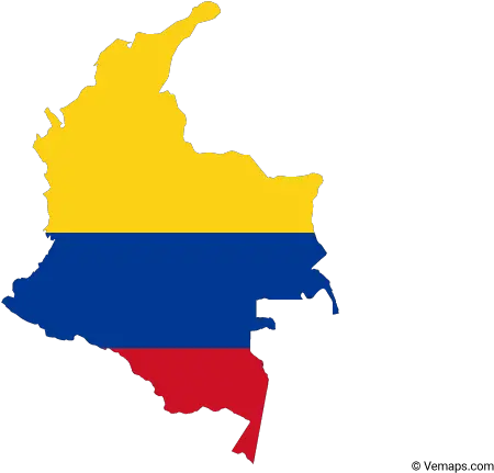  Flag Map Of Colombia In 2020 Vector Mapa De Colombia Vector Png Panama Flag Png