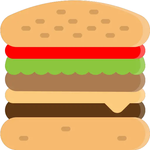  Hamburger Fast Food Fastfood Burger Bread Free Horizontal Png Cheeseburger Icon