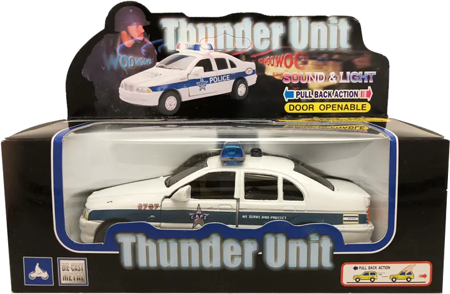  Thunder Unit 143 Scale Chicago Police Diecast Toy Squad Car Sales Car Police Car Models Png Police Lights Png