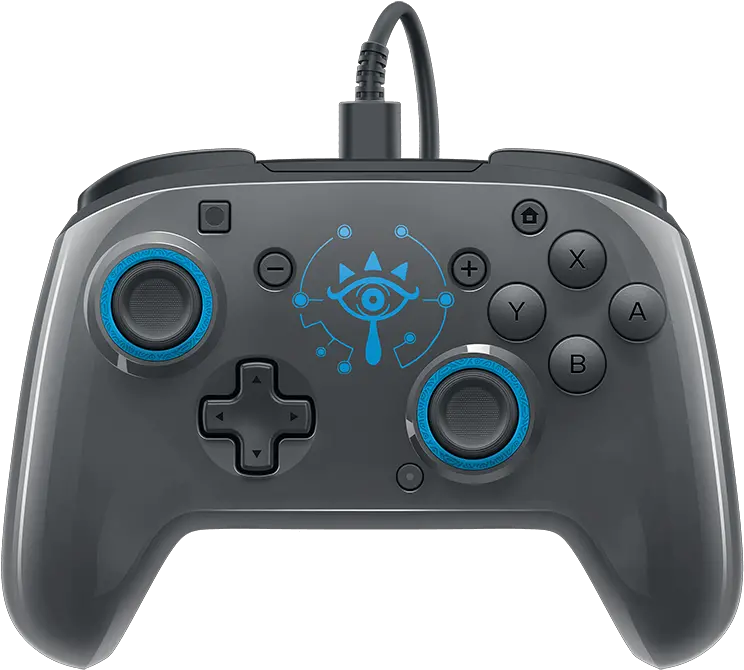  Faceoff Deluxe Wired Pro Controller Breath Of The Wild Pdp Nintendo Switch Faceoff Deluxe Pro Controller Png Breath Of The Wild Logo Transparent