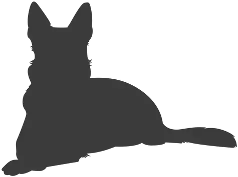  German Shepherd Laying Silhouette Dog Transparent Png U0026 Svg Dog Laying Down Silhouette German Shepherd German Shepard Puppy Icon