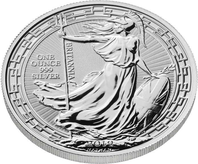  Britannia 2019 Oriental Border 1 Oz Silver Bullion Coin Britannia 2019 1 Oz Silver Coin Png Silver Border Png