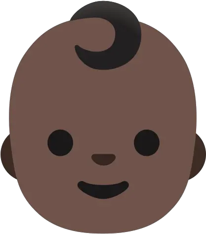  Baby Dark Skin Tone Emoji Baby Emoji Transparent Png Baby Faces Icon