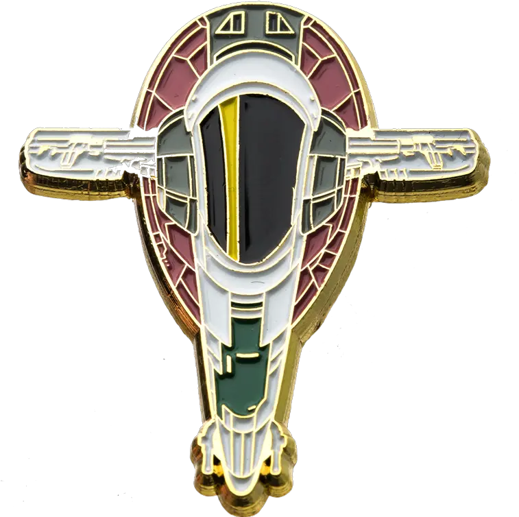  Star Wars Mandalorian Exclusive Pin Boba Fett Slave I Ship Gold Trim Celebration 2019 Emblem Png Gold Trim Png