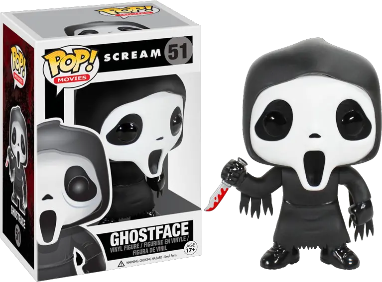  Scream Ghostface Pop Vinyl Figure Funko Pop Horror Horror Movie Funko Pops Png Ghost Face Png