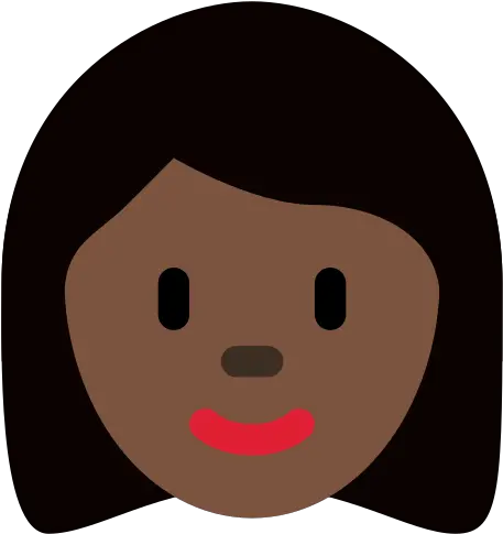  Woman Dark Skin Tone Emoji Mulher Pele Escura Emoji Png Tone Icon