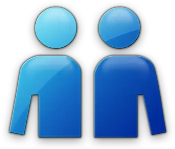  Person Blue Save Icon Format Png Blue 2 People Icon 2 Person Icon