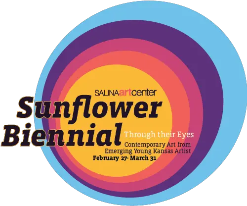  Sunflower Biennial U2014 Salina Art Center Circle Png Sunflower Logo