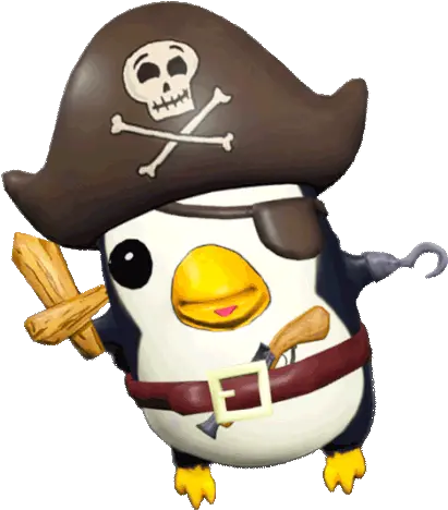  Penguin Pirate Sticker Penguin Pirate Eyepatch Discover Pirata Gif Png Pirate Icon