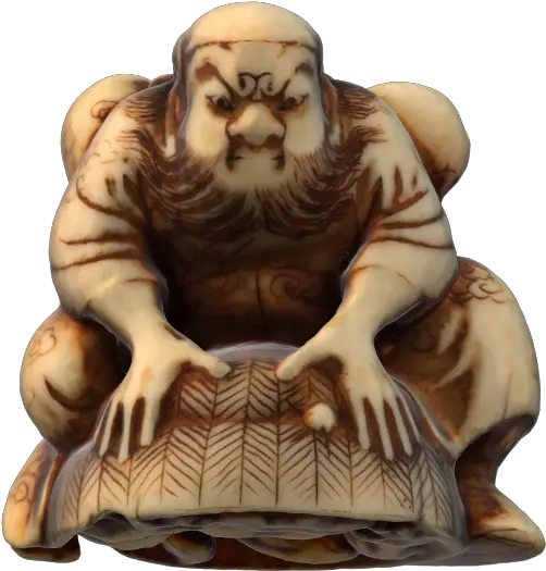  Netsuke Shoki Capturing An Oni Activity Description U201cshoki Fictional Character Png Oni Icon