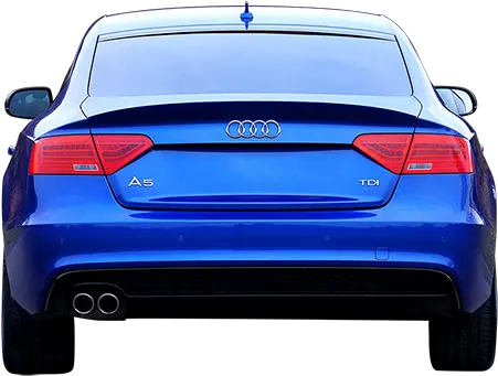  Back Elevation Of Blue Audi Immediate Entourage Car Back Side Png Car Back Png