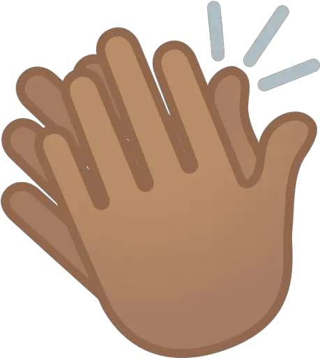  Medium Skin Emoji Aplausos Emoji Png Hand Clapping Icon