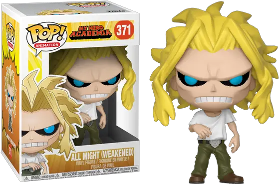  My Hero Academia All Might Weakened Pop All Might Weakened Funko Png All Might Png