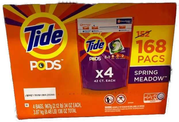  Tide Pods Spring Meadow 168ct 1322497c 5274 Tide Pods Costco Png Tide Pod Png