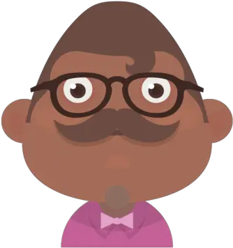  Black Man People Avatar Glasses Moustache Person Free Happy Png Person Photo Icon