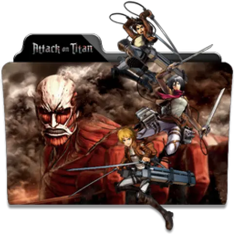  Attack Attack On Titan Gigatitan Png Teen Titans Folder Icon