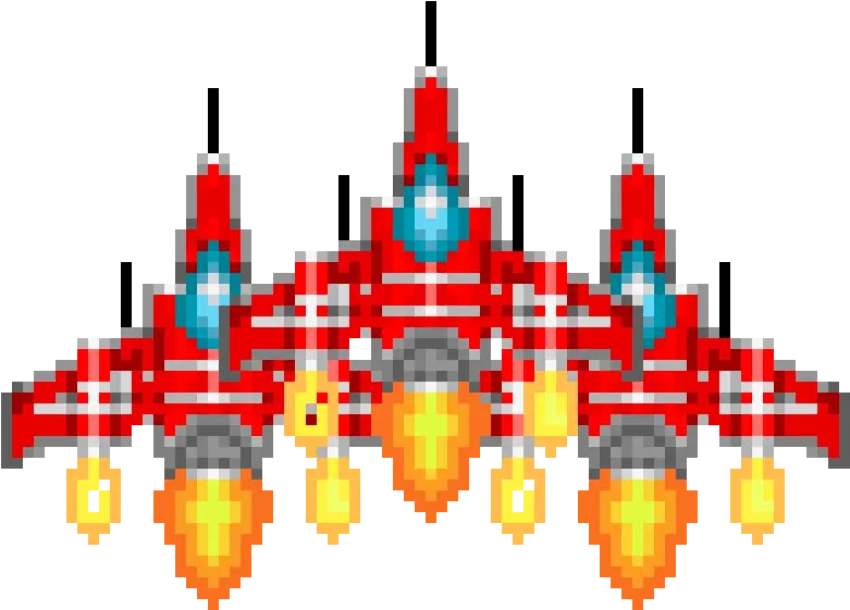  Enemy Space Ship Pixel Art Maker Graphic Design Png Space Ship Png