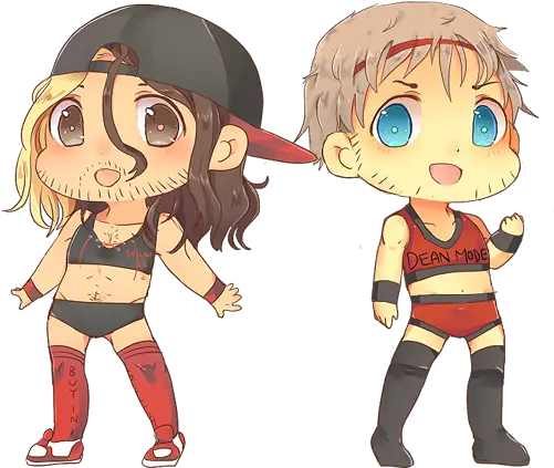  Seth Rollins As Nikki And Dean Ambrose Brie Dean Dean Ambrose X Seth Rollins Fan Art Png Brie Bella Png