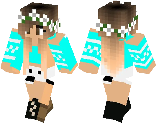  Download Hd Minecraft Flower Crowns Transparent Png Image Minecraft Flower Crown Girl Flower Crowns Png