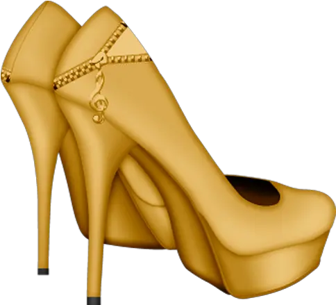  Shoe High Heeled Footwear Clip Art A Pair Of High Heels Gold High Heels Clipart Png Heels Png