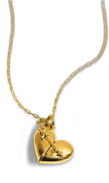  Sphere Wand Locket 14k Gold Plated Silver Solid Png Heart Arrow Png