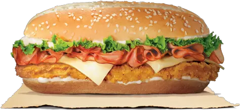  Download And Cheese Sandwich Hamburger Ham King Cheeseburger French Chicken Burger King Png Sub Sandwich Png