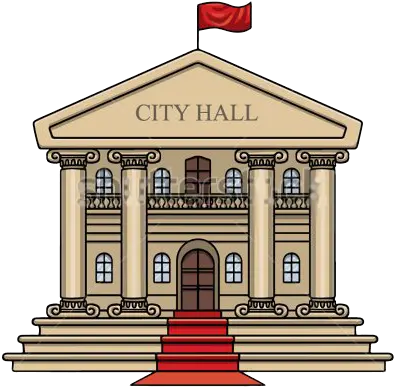  Download Government Action Council Cartoon City Hall Cartoon City Hall Building Png City Png