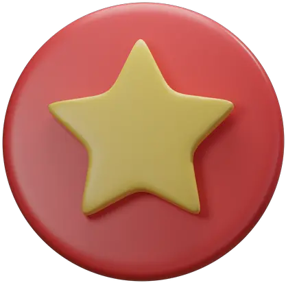  Premium Star Badge 3d Illustration Download In Png Obj Or Solid Star Icon Vector Free