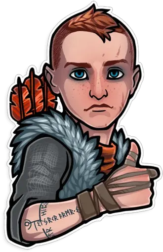  God Of Waru201d Stickers Set For Telegram God Of War Stickers Png God Of War Png