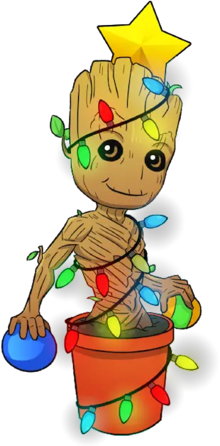  Galaxy Baby Groot Christmas Tree Fictional Character Png Baby Groot Png