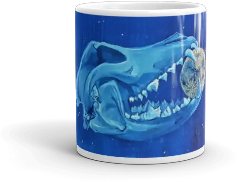  Lupus Calvariae Locus The Wolf Skull Mug Natures Serveware Png Wolf Skull Png