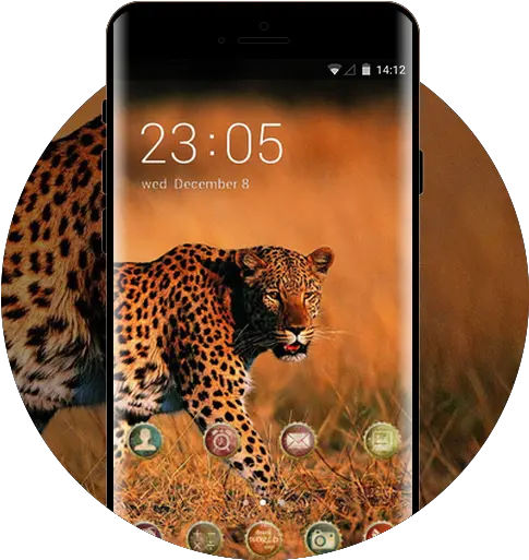  Pet Animal Theme Leopard Walking Grass Wallpaper Free Smartphone Png Leopard Icon