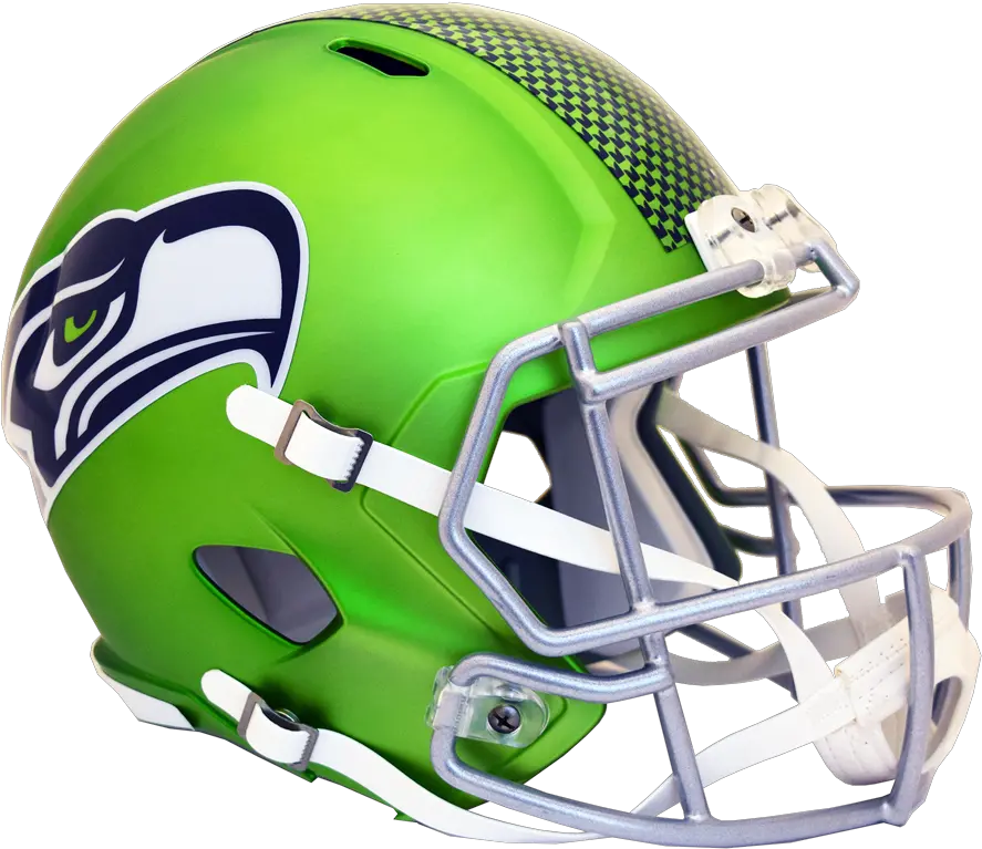  Riddell Deluxe Replica Helmet Blaze Forelle Teamsports Face Mask Png Seahawks Png