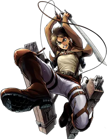  Eren Eren Yeager Using Odm Gear Png Eren Jaeger Transparent