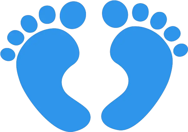  Foot Print Blue Baby Foot Png Foot Print Png