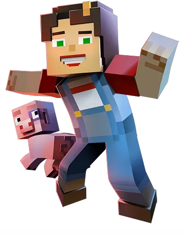  With A Team Of Friends Fictional Character Png Minecraft Story Mode Logo