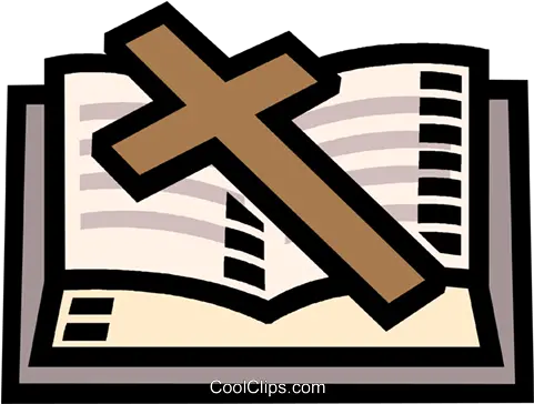  Bible And Cross Royalty Free Vector Clip Art Illustration Cross Png Bible Vector Png