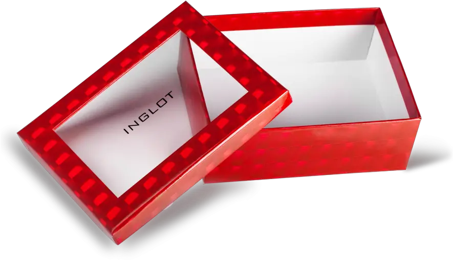  Gift Box Red Other Inglot Cosmetics U2013 Makeup Skincare Paper Png Gift Transparent