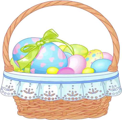  Fruit Basket Png Easter Basket Transparent Background Easter Eggs Transparent Background