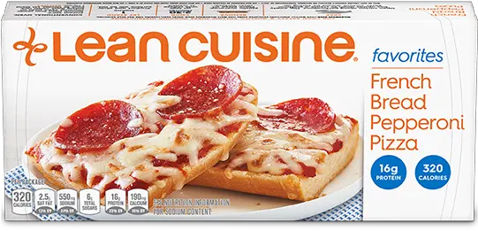  French Bread Pepperoni Pizza Frozen Meal Lean Cuisine Pepperoni Png Pepperoni Pizza Png