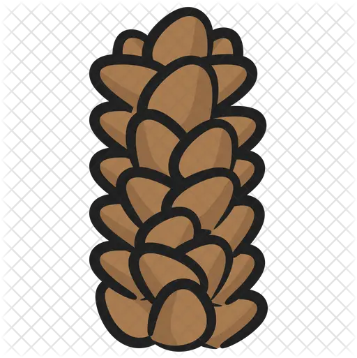  Pine Cone Icon Of Doodle Style Conifer Cone Png Pine Cone Png