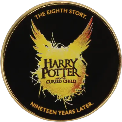  Harry Potter And The Cursed Child Pin Badge Black Emblem Png Harry Potter Logo Transparent