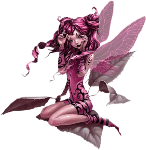  Pink Fairy Sitting Png Official Psds Fairy Fairy Png