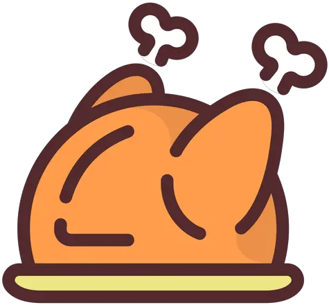  Roasted Turkey Icon Stroke Transparent Png U0026 Svg Vector Desenho De Frango Assado Png Turkey Icon Png