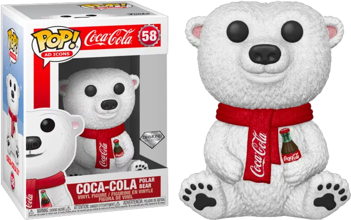  Funko Pop Coca Cola Polar Bear Diamond Glitter 58 The Diamond Coca Cola Bear Funko Pop Png Coca Icon